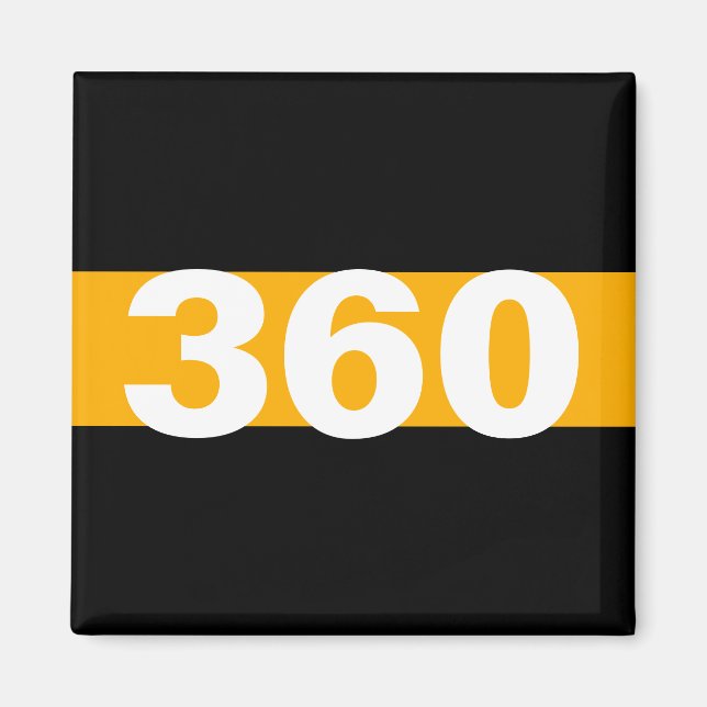 Aimant Ligne d'or mince Numéro de badge personnalisé Magn (Devant)