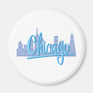 Aimant Ligne Skyline de Chicago Windy City