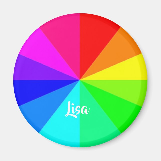 Aimant Lignes arc-en-ciel (Devant)