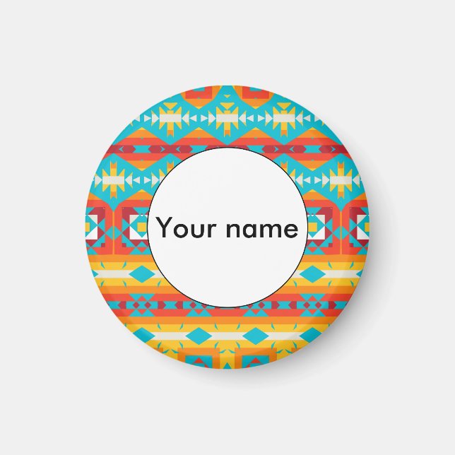 Aimant Lignes de formes tribales (Devant)