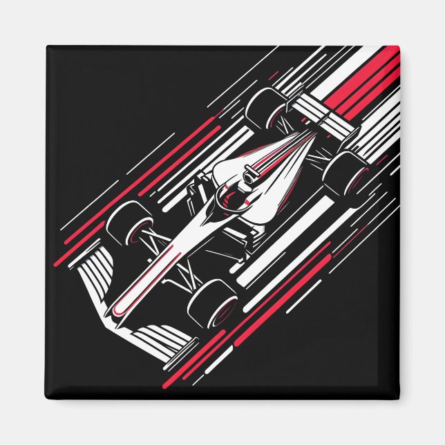 Aimant Lignes de vitesse de voiture de course de formule  (Devant)