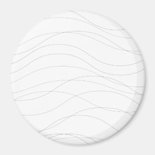 Aimant Lignes graphiques ondulées modernes, simples, chic