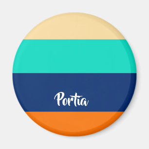 Aimant Lignes multicolores à motif