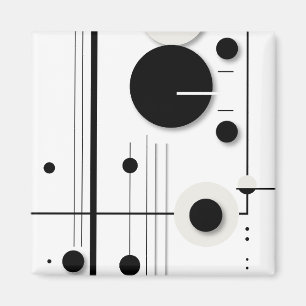 Aimant Lignes Symphoniques minimalistes géométriques du c
