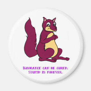 Aimant L'ignorance peut être traitée. Stupide est le