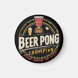 Aimant Ligue de bières Ping Pong Personnalisée
