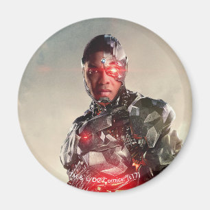 Aimant Ligue de Justice Cyborg Sur Le Champ De Bataille