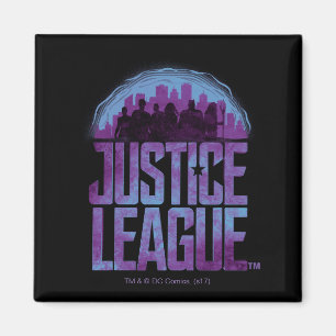 Aimant Ligue de Justice   Justice League City Silhouette