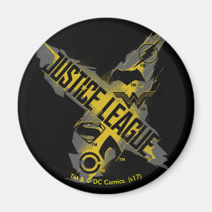 Aimant Ligue de Justice Symboles de la Ligue et de l'éq