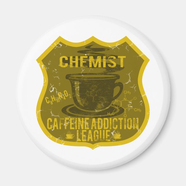Aimant Ligue de la caféine de chimie (Devant)