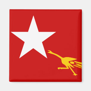 Aimant Ligue nationale pour la démocratie, drapeau de