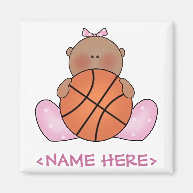 Aimant Lil Basketball Baby Girl - Ethnique (Devant)