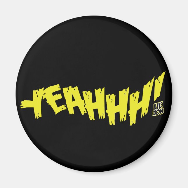 Aimant Lil Jon "Yeeeah !" Jaune (Devant)