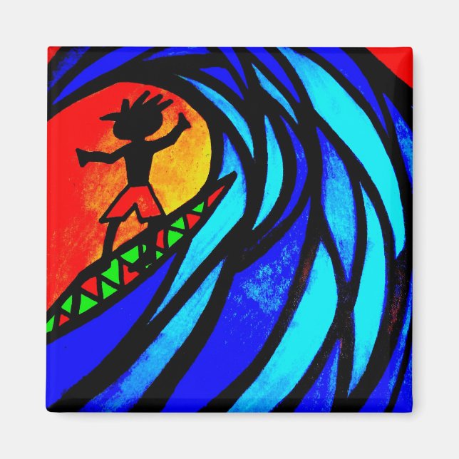 Aimant Lil Surfer Dude au pipeline (Devant)