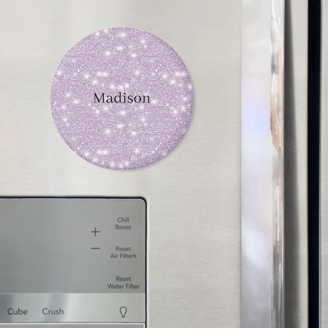 Aimant Lila Féminin Faux Paillettes Brillance (In situ (réfrigérateur))