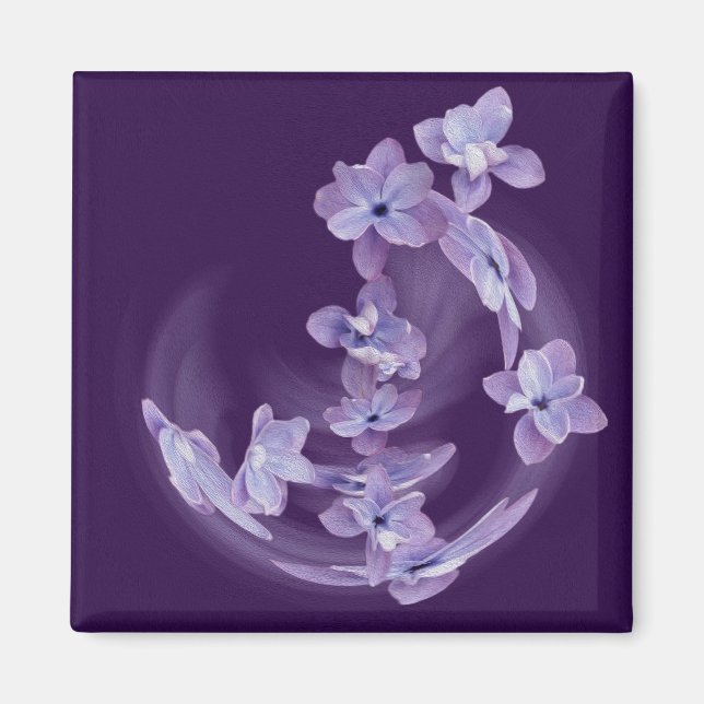 Aimant Lilac en cercle (Devant)