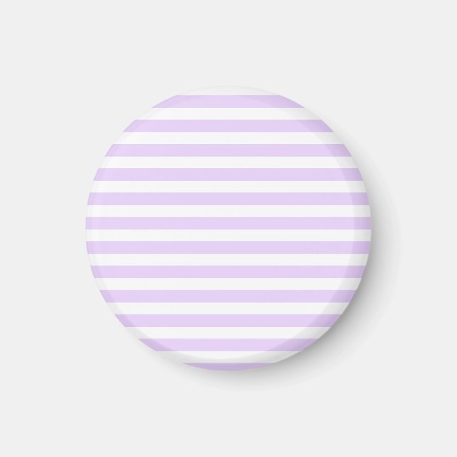Aimant Lilac purple and white candy stripes (Devant)