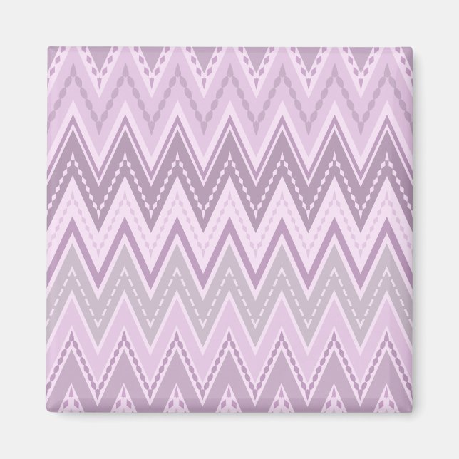 Aimant Lilac, rose, zigzag (Devant)