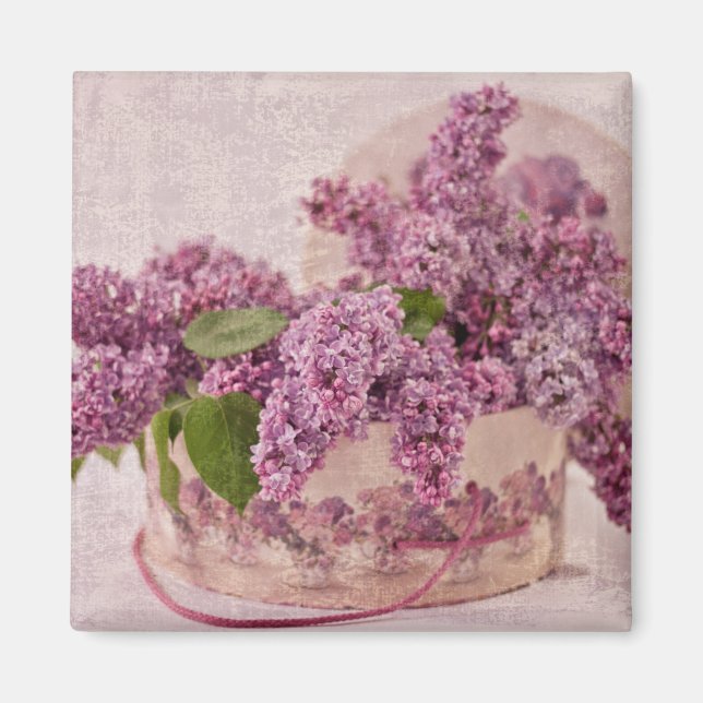 Aimant Lilacs Dans Une Boîte Casquette Victorienne (Devant)