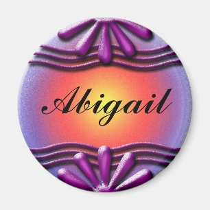 Aimant Lilas de plaque signalétique