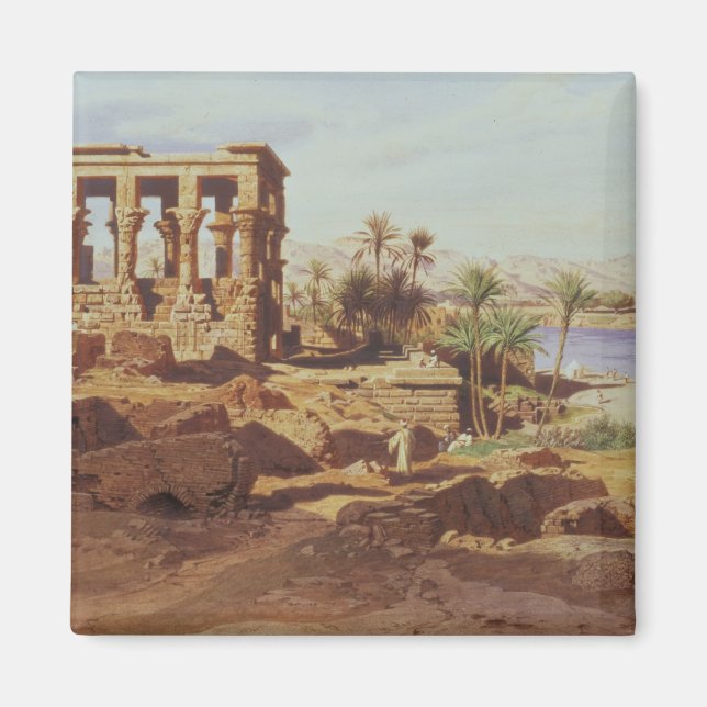 Aimant L'île de Philae, 1866 (w/c) (Devant)
