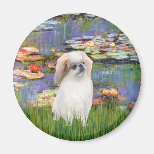 Aimant Lilies 2 - Chin japonais (L2) (Devant)