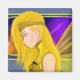 Aimant Lilin OC - Cyborg angel - Art inspiré par Starset