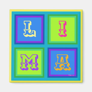 Aimant Lima Pérou décoration moderne et colorée