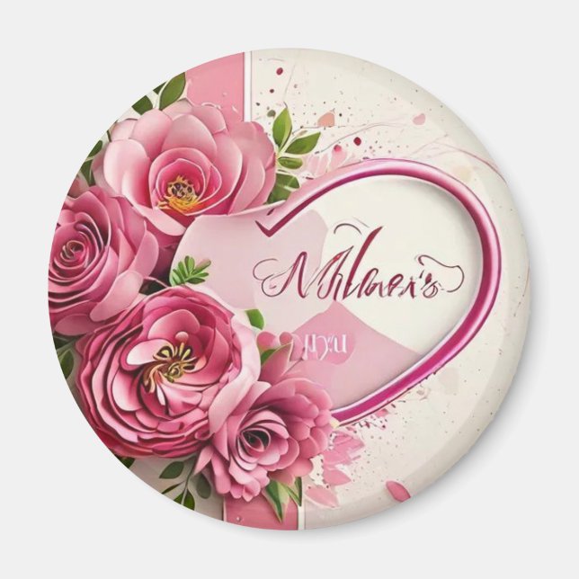 Aimant L'image montre une fête de mariage vibrante en ble (Devant)