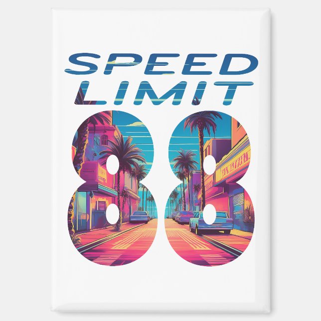 Aimant Limite de vitesse 88 (Recto)