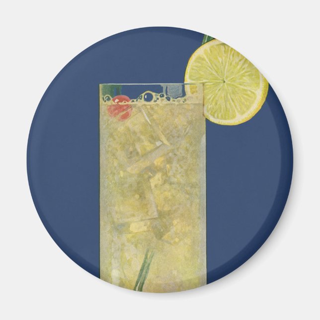 Aimant Limonade ou soda aux fruits vintage, boissons (Devant)