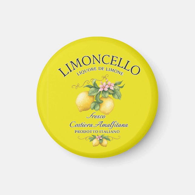 Aimant Limoncello Italie Côte Amalfitaine (Devant)