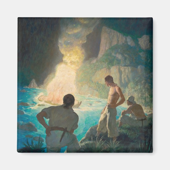 Aimant L'incendie de la générosité, 1940 par N. C. Wyeth (Devant)