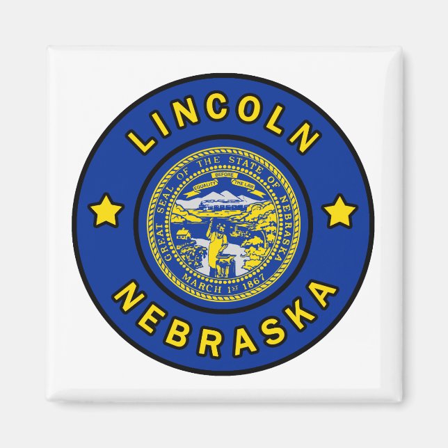 Aimant Lincoln Nebraska (Devant)