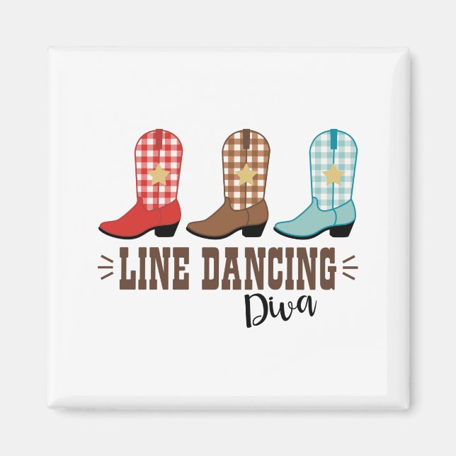 Aimant Line Dancing Diva (Devant)