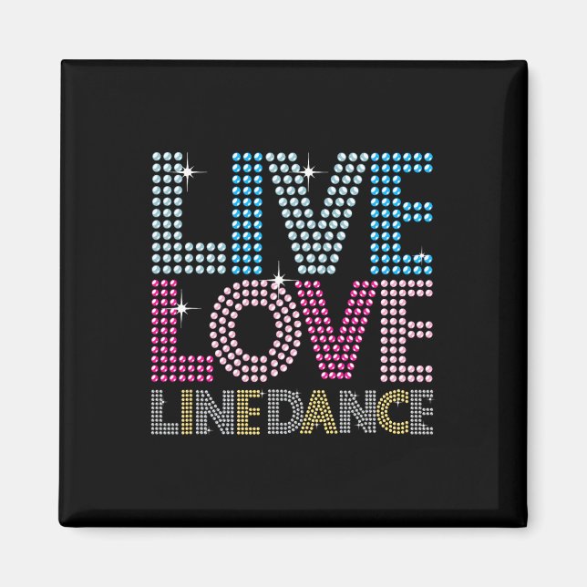 Aimant Line Dancing Funny Live Love Line Dance Danser Gif (Devant)