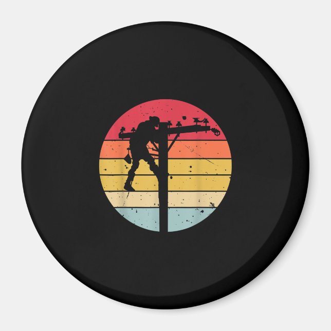 Aimant Lineman Electrician Gift (Devant)