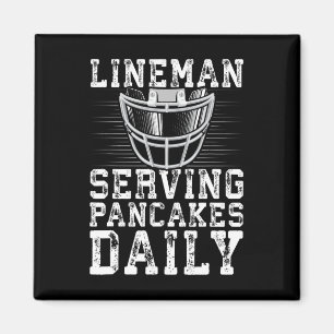 Aimant Lineman Servant Des Pancakes Daily Football Linema