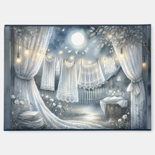 Aimant Linge de maison sous la lune Cottagecore