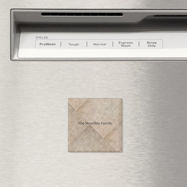 Aimant Linge personnalisé Faux Beige (In Situ (Lave-vaisselle))