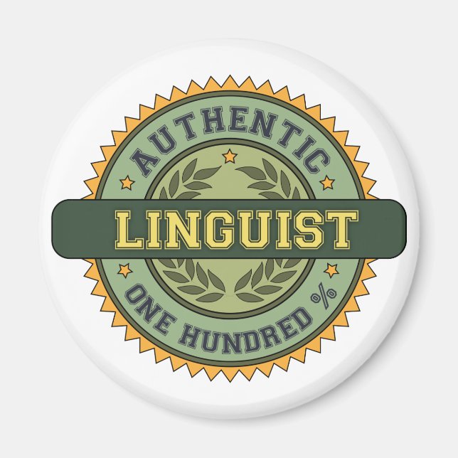 Aimant Linguiste authentique (Devant)