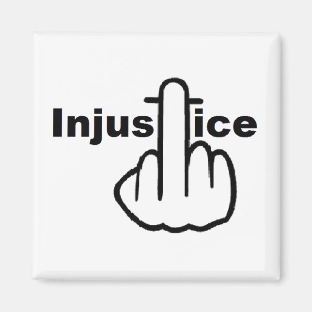 Aimant L'injustice de l'aimant est mauvaise (Devant)