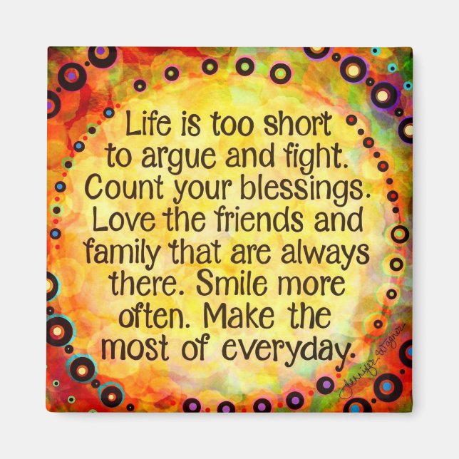 Aimant L'inspiration tire le meilleur parti du quotidien (Devant)