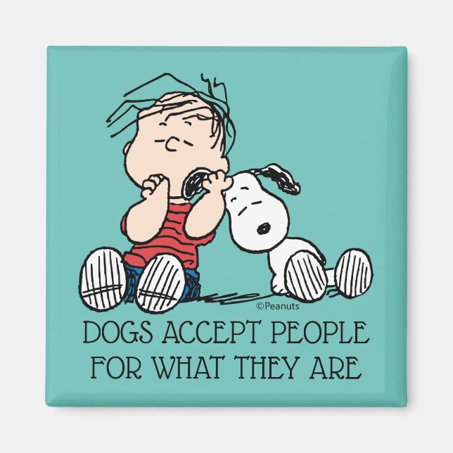 Aimant Linus consolé avec l'oreille de Snoopy (Devant)