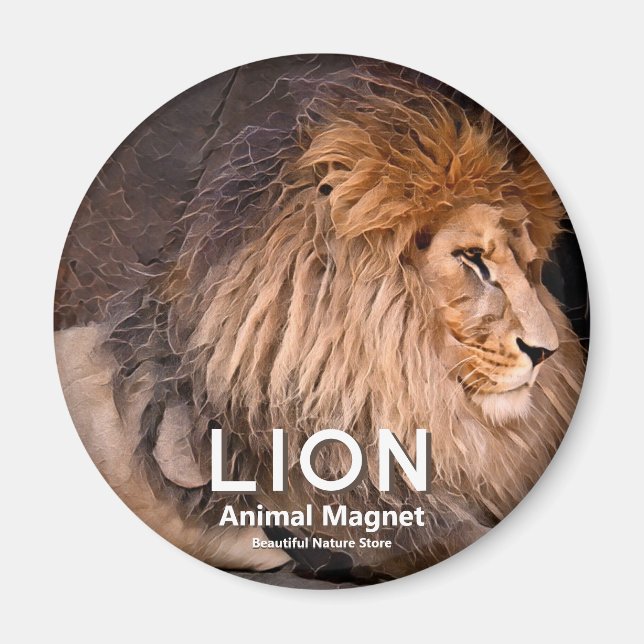 Aimant Lion マ sur グ (Devant)