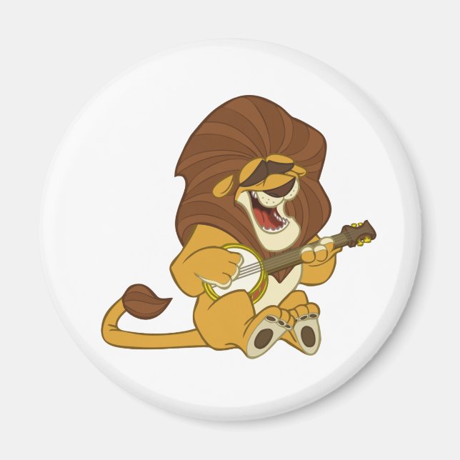 Aimant Lion Banjo-Strummin (Devant)