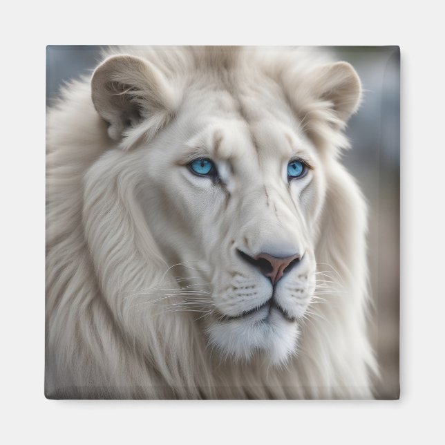 Aimant Lion blanc (Devant)