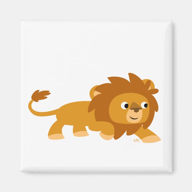 Aimant Lion Carton Intelligent (Devant)