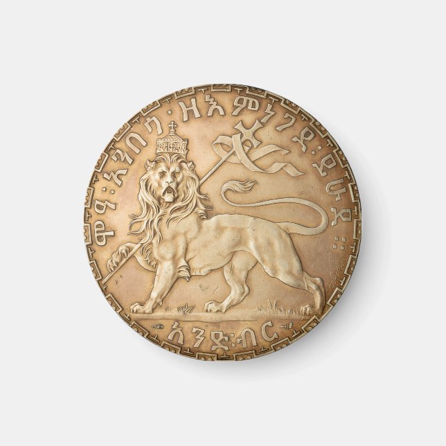 Aimant Lion de Judah Rasta Reggae Roots Jah Rastafari  (Devant)