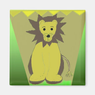 Aimant Lion de la Jungle